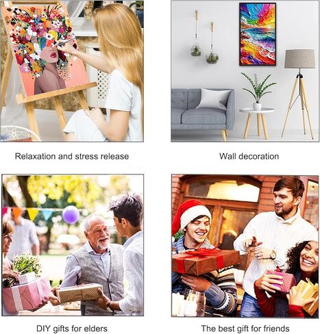 ARTGOTO Large Paint by Numbers Kits for Adults,15.7x27.5inch/40x70cm Painting by Numbers for Adults Abstract Landscape Waves B,Paint by Numbers Canvas Kits for Home Room Wall Decor (Without Frame) in Saudi Arabia