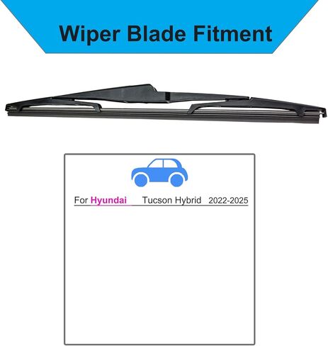 Rear Windshield Wiper Blade for Hyundai Tucson Hybrid 2022-2025 (Please Note This only Suitable for Tucson Hybrid), Back Windshield Wiper Blade for Original Equipment Replacement in Kuwait