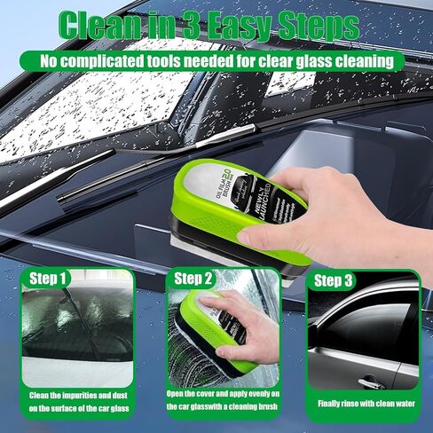 4 Packs Clear Vision Windshield Cleaner,Clear Vision Glass Cleaner,Clearvision Glass Cleaner for Car,Pure Vision Glass Cleaner Oil Film Improving Windshield Clarity & Visibility in Kuwait