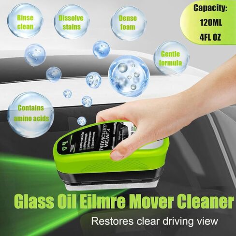 4 Packs Clear Vision Windshield Cleaner,Clear Vision Glass Cleaner,Clearvision Glass Cleaner for Car,Pure Vision Glass Cleaner Oil Film Improving Windshield Clarity & Visibility in Kuwait