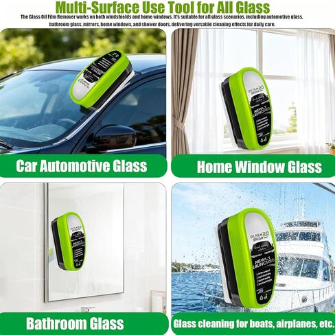 4 Packs Clear Vision Windshield Cleaner,Clear Vision Glass Cleaner,Clearvision Glass Cleaner for Car,Pure Vision Glass Cleaner Oil Film Improving Windshield Clarity & Visibility in Kuwait