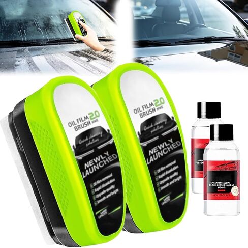 4 Packs Clear Vision Windshield Cleaner,Clear Vision Glass Cleaner,Clearvision Glass Cleaner for Car,Pure Vision Glass Cleaner Oil Film Improving Windshield Clarity & Visibility in Saudi Arabia