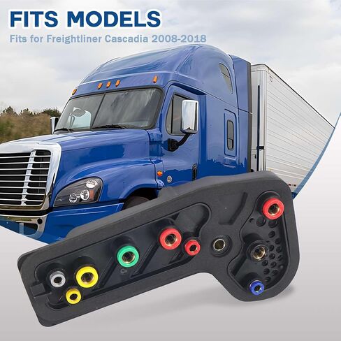 12-21425-001 Air Line Manifold with 1/8 Inch NPT Fittings Fit for Freightliner Cascadia 2008-2018 Replace# 12-21425-002 1221425001 1221425002 170.1015 FR-BRKE384 in Saudi Arabia