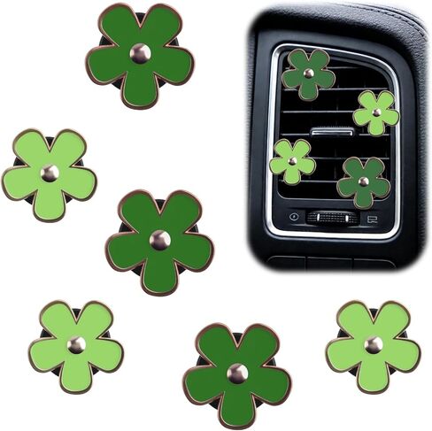 6PCS Flower Car Vent Clips Cute,2 Sizes Car Air Vent Clips for Cars Decorations Interior,Universal Cars Diffuser Vents Clip as Dashboard Decorations for Vertical/Horizontal Vents in Kuwait
