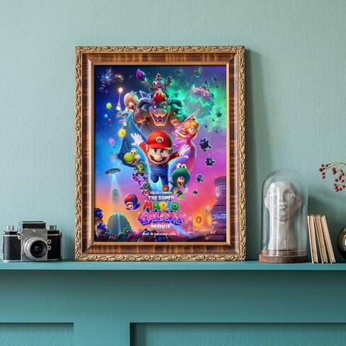COMOR Super Mario Galaxy Game Movies Diamond Art Kits For Adults-Super Mario Galaxy Game Diamond Painting Kits-5d Diy Full Drill Round Rhinestone Gem Art Crafts Paintings For Home Wall Decor in Saudi Arabia