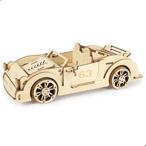 3D Wooden Puzzle for Adults, DIY Cool Sports Car Building,Mechanical Model Car Kits to Build, Set with 132 Pieces, No Glue Needed, Unique Craft Gifts for Men and Hobbyists in Saudi Arabia
