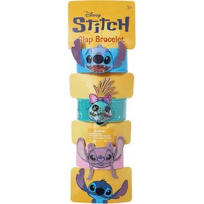 LUV HER Stitch 3 Slap Bracelets for Girls – Fun Confetti Wristband Featuring Stitch and Angel – Adjustable Fit – Birthday Party Favor or Gift – Ages 3+ in Kuwait
