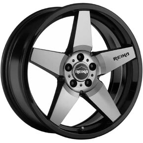 Reika R15 Seeker 17x7 5x100 +15mm Black/Machined Wheel Rim 17" Inch R15770151007F in Saudi Arabia