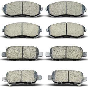 Front Rear Ceramic Brake Pads 8 Pieces Set fit for 2003-2005 Infiniti G35,for 2003-2005 Nissan 350Z,for 2002-2013 Nissan Altima,for 2011-2017 Juke,for 2007-2012 Sentra in Kuwait