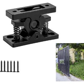 Stainless Steel Double Roller RV Door Catch Trailer Door Latch - Spring Loaded Door Latch with Screws, Rustproof for Garden Gate, Cabinet, Bedroom, Living Room, Garage Door Black (2SET) in Kuwait