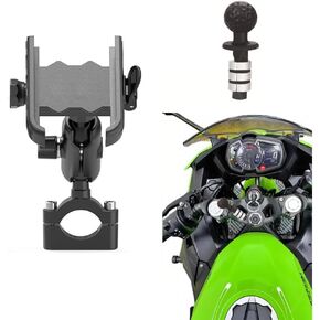 Motorcycle Phone Holder Aluminum Fork Stem Mount Base with 1'' Ball for CBR600RR CBR 1000RR-R Panigale V2 Ninja 400 S1000RR Stem Holes 12mm to 25.4mm in Kuwait