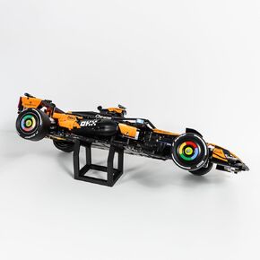Display Stand Compatible with LEGO Technic McLaren F1 42228 – Premium Shelf Stand for Formula 1 Race Car Models – Angled Display Mount for Collectors – Car Model Not Included in Saudi Arabia