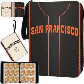 Baseball Card Binder with Sleeves 900 Pocket, San Francisco Baseball Trading Card Holder Collector Album Sports Trading Card 3 Ring Binder Storage Book Folder Case in Saudi Arabia