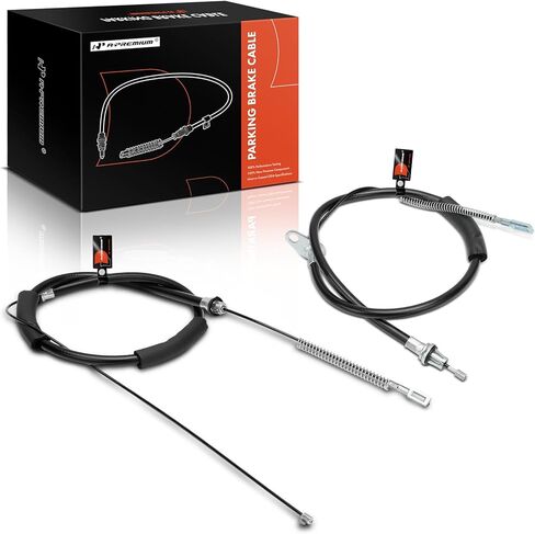A-Premium Rear Driver & Passenger Side Parking Brake Cable Assembly Compatible with Dodge Grand Caravan 2003-2007 & Chrysler Town & Country 2001-2003 in Kuwait