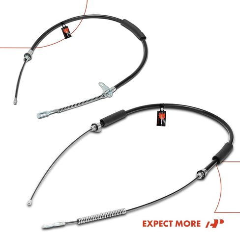 A-Premium Rear Driver & Passenger Side Parking Brake Cable Assembly Compatible with Dodge Grand Caravan 2003-2007 & Chrysler Town & Country 2001-2003 in Kuwait