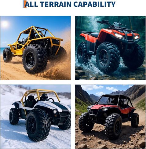 Set of 2 24x10-12 All-Terrain ATV UTV Tires, 6 Ply Tubeless, Heavy Duty Off-Road Tires for Mud and Sand, High Load Capacity and Durable Performance in Kuwait