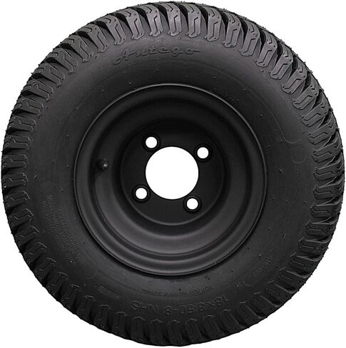 إطارات وعجلات Antego مقاس 8 بوصات من الفولاذ الأسود غير اللامع وإطارات 18X8.50-8 Turf 4 Ply - (مفردة) in Kuwait