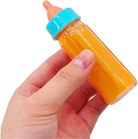 Magic Disappearing Milk Bottle Trick Props, Reusable Baby Bottle Set with Colorful Caps for Ages 18 Months and Up, Party Magic Show Accessories, Christmas (MINI) in Saudi Arabia