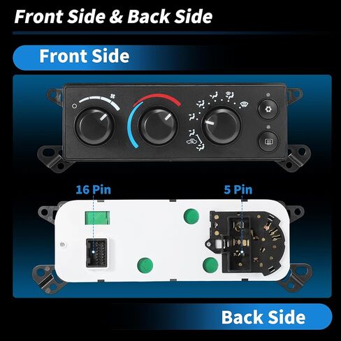 A/C Heater Climate Control Module for Dodge for Ram 1500 2500 3500 Pickup 2006-2008 for Dodge Dakota 2008-2011 HVAC Control Switch Panel No.55057079AB/55057079AA in Saudi Arabia