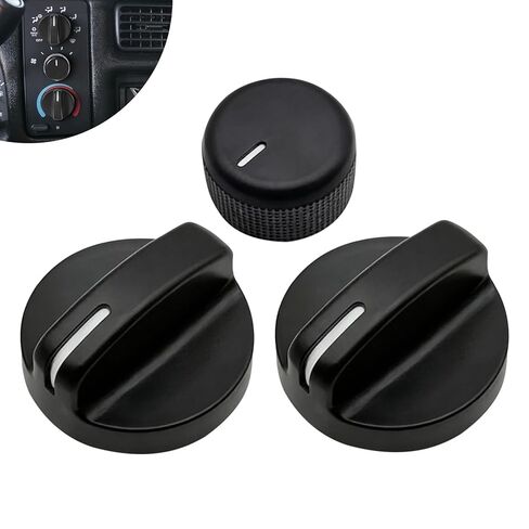AC Heater Blower Fan Knob, AC Heater Control Knobs Compatible with Dodge Ram 1500 2500 3500 1994-1997, Chrysler Concorde 1994-1997, Replaces 4882482, 4882511, 3Pcs in Saudi Arabia