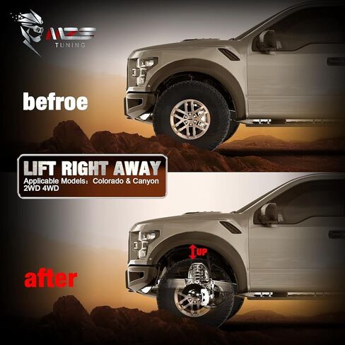 MZS 2" Leveling Kit Front Suspension Lift Strut Spacer Compatible with 2015-2023 Colorado/Canyon 2WD 4WD in Kuwait