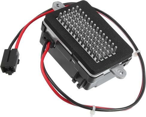 Motoforti HVAC Blower Motor Resistor, AC Blower Control Module, for Jeep Grand Cherokee 4.0L 4.7L 2001-2004, Metal Plastic, No.5012699AA, Black Silver Tone in Kuwait
