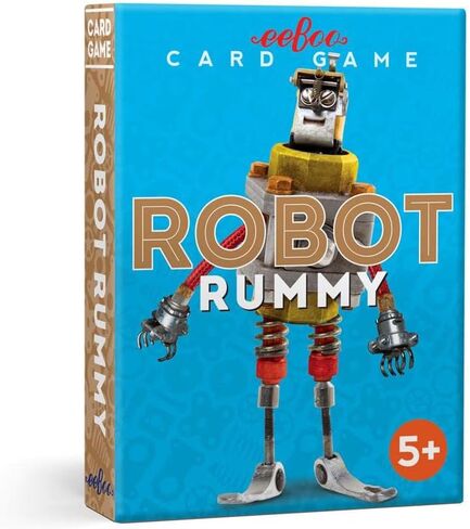 eeBoo: Robot Rummy Playing Card Game, Durable and Easy to Use Cards, Easy to Understand Instructions are Included, for Ages 5 and up in Kuwait