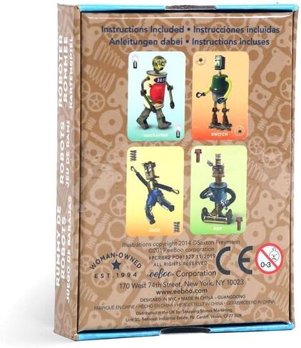 eeBoo: Robot Rummy Playing Card Game, Durable and Easy to Use Cards, Easy to Understand Instructions are Included, for Ages 5 and up in Kuwait