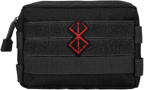 Berserk Rune Red Ancient Nordic Symbol Comic Manga Lover PVC Patch, Tactical Military Funny Hook and Loop Morale Patches PVC Patch for Bag, Molle Vest, Backpack, Clothing, DIY Applique, Hat, Jackets in Saudi Arabia