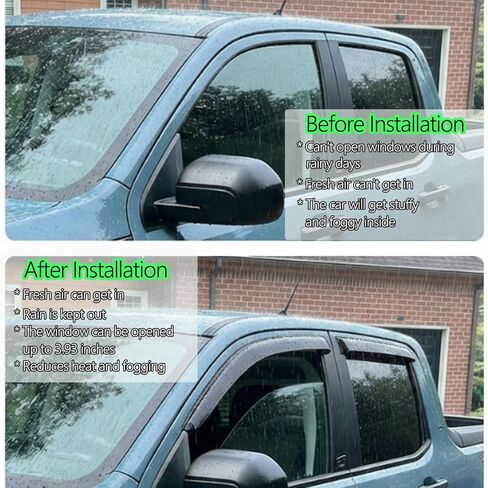 Rain Guards for 2022-2026 Ford Maverick Accessories Window Visor Side Wind Deflector XL XLT Lariat 4PCS in Saudi Arabia
