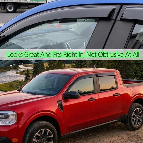 Rain Guards for 2022-2026 Ford Maverick Accessories Window Visor Side Wind Deflector XL XLT Lariat 4PCS in Saudi Arabia