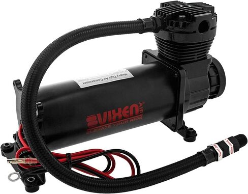 Vixen Air Suspension Kit for Truck/Car Bag/Air Ride/Spring. On Board System- Dual 200psi Compressor, 5 Gallon Tank. For Boat Lift,Towing,Lowering,Load Leveling,Bags,Onboard Train Horn VXO4852DBF in Kuwait