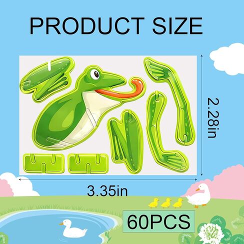 60 PCS 3D Insect Puzzles, Educational 3D Animal Puzzles Set, Creative DIY Paper Jigsaw Puzzles for Family Activities, Mini 3D Printed Insect Collection in Saudi Arabia