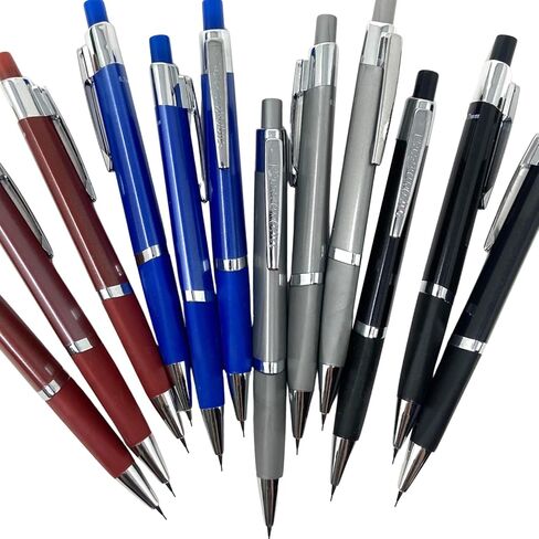 Fancy Pencils - Metal Mechanical Pencil Set of 12 0.7 MM Engineering Tools Engineering Student Essentials Drafting Tools & Drafting Kits Architecture Supplies Mechanical Pencil Kit Nice Drawing Set in Kuwait