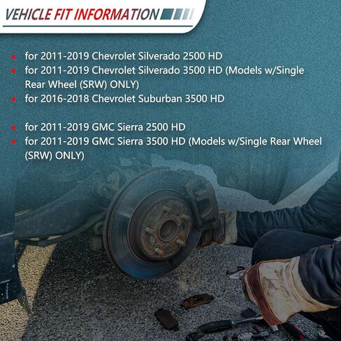 وسادات فرامل سيراميك أمامية وخلفية لسيارة 2011-2019 Chevy Silverado 2500 HD/Silverado 3500 HD، لسيارة 2016-2018 Suburban 3500 HD، لسيارة 2011-2019 GMC Sierra 2500 HD، لسيارة 2011-2019 Sierra 3500 HD D1411 D1411 in Kuwait