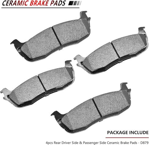 JLEO Front Rear Ceramic Brake Pads D679 D879 for 1997-2003 Ford F-150, for 2004 F-150 Heritage,for 2002 Lincoln Blackwood 8pcs in Kuwait