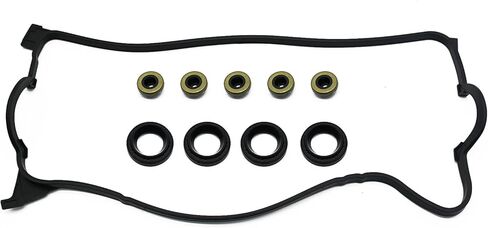 VS50500R Valve Cover Gasket Set with Gromets and Spark Plug Tube Seals Compatible with Acura EL 1997-2000 Fit for Honda Civic 1.5L 1992-2000 Civic del Sol 1993-1997 1.6L L4 Replace VS50499R in Kuwait