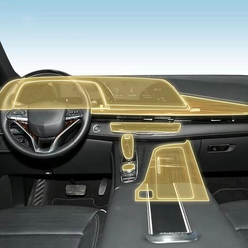 car Interior Paint Protection Film Console Scratch TransparentMatte TPU for Cadillac Escalade 2021-2024 in Kuwait