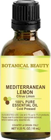 Lemon (Mediterranean) Essential Oil. 100% Pure Therapeutic Grade, Premium Quality, Undiluted. 0.33 Fl.oz.- 10 ml. in Saudi Arabia