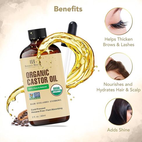 Botanic Hearth Castor Oil 4 fl oz and Botanic Hearth Castor Oil 2 fl oz in Saudi Arabia