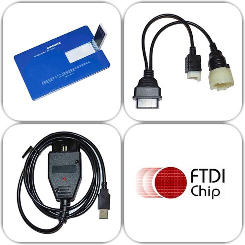 طقم كابل USB التشخيصي لسوزوكي SDS 8.70 قارب خارجي بحري in Kuwait