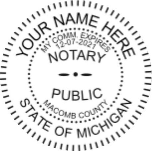 Self Inking Michigan Notary Stamp & Seal Embosser Value Package in Kuwait