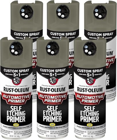 Rust-Oleum Automotive Self Etching Primer Custom Spray 5-in-1, 12 oz, Matte Dark Green in Kuwait