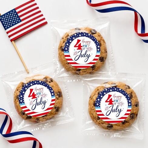 Alynta 4th of July Stickers 2 Inch Happy 4th of July Stickers 60Pcs Large Round Self-Adhesive American Flag Sticker Patriotic Sticker for Envelope Seals Cards Gift Wrapping (Independence Day) in Saudi Arabia