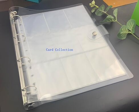 Soft Clear PVC A4 4 Ring Refillable Loose Leaf Notbook Binder Cover with Hole Punch All-in-one for Photo Album, Workong Note, Life Record, Game Card Collect… (Clear) in Kuwait