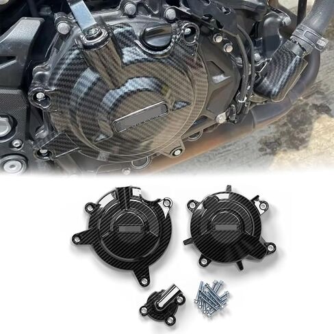 Motorcycle Engine Protection Cover Set Case Fit for Kawasaki Ninja 400 2018-2023 Ninja 500 2024 Z400 2019-2023 (Carbon Fiber Look) in Saudi Arabia