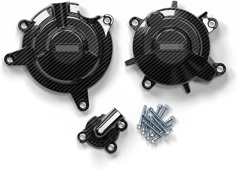 Motorcycle Engine Protection Cover Set Case Fit for Kawasaki Ninja 400 2018-2023 Ninja 500 2024 Z400 2019-2023 (Carbon Fiber Look) in Saudi Arabia