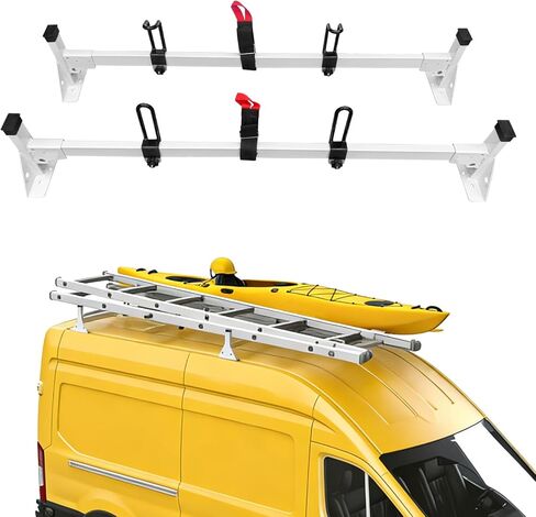Cargo Van Roof Ladder Rack Fit for 2015-2024 Ford Transit 150 250 350, 54" Heavy Duty Van Ladder Roof Rack 800 Lbs Load Capacity with 3 Crossbars in Saudi Arabia