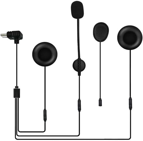 EJEAS HIFI-M8H Type-C ملحقات سماعة خوذة دراجة نارية مزودة بخاصية إلغاء الضوضاء مع ميكروفون صلب/ناعم لأجهزة الاتصال الداخلي Q8/Q7 in Kuwait