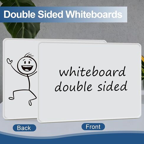 Dry Erase Boards, 6 Pack 9 x 12 Inch Magnetic Double Sided Portable Personal Small Whiteboards, Include 6 Markers, 6 Erasers, 12 Magnets for Kids, Students, Teachers Classroom School Supplies in Saudi Arabia